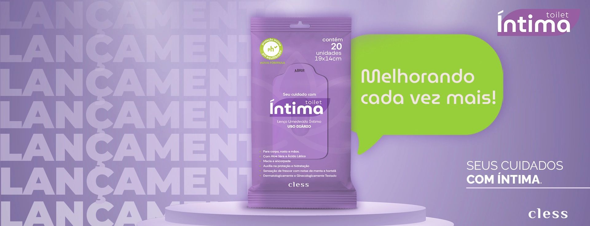 Lenço Intima Umedecido  