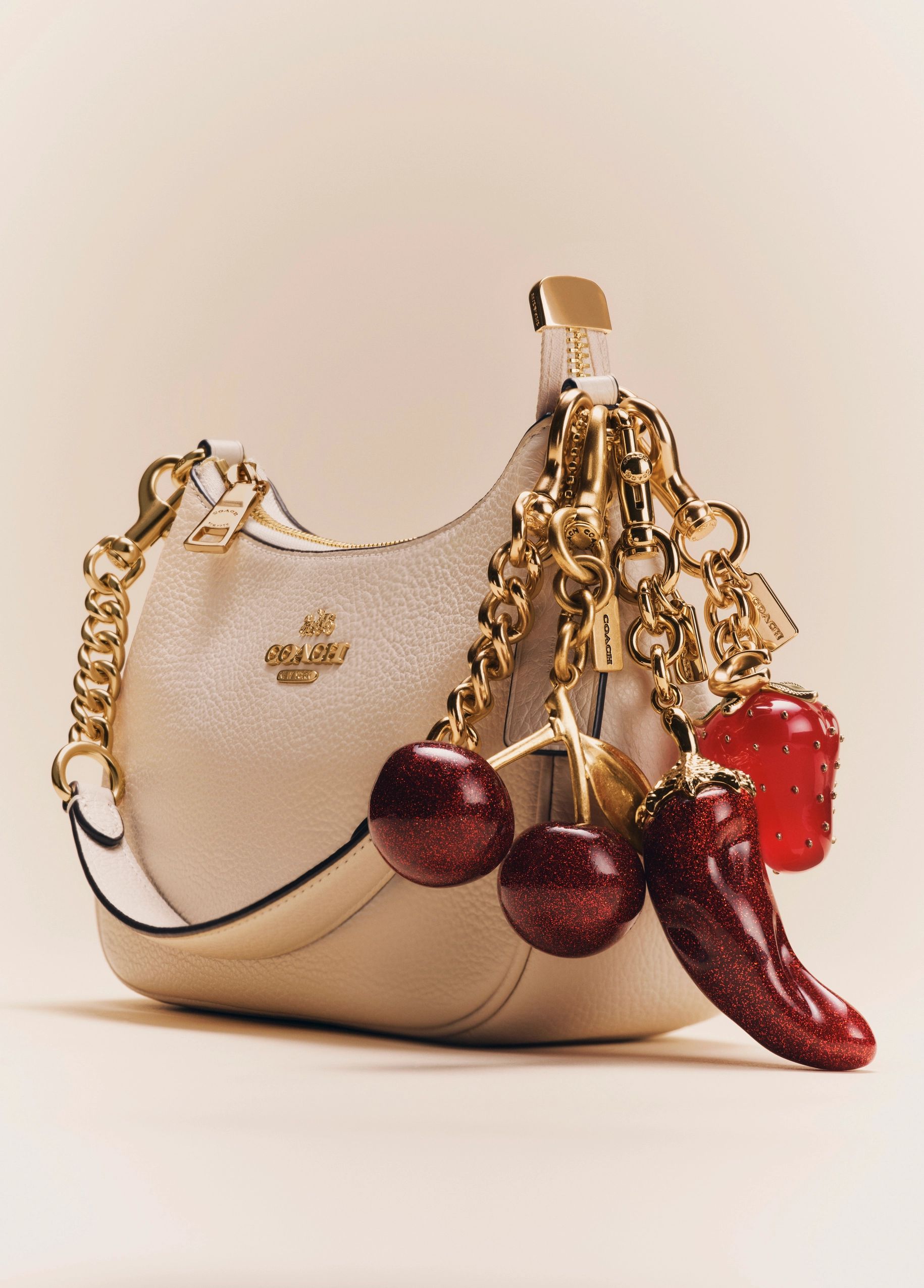 Compre Alça leather covered short chain coach com Qualidade
