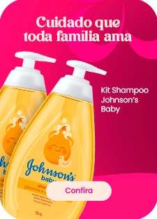 Kit Shampoo Johnsons Baby Regular 750ml 2 Unidades